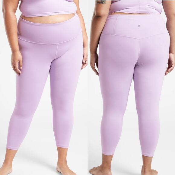 Athleta Ultra High Rise Elation 7/8 Tight in Elfin Purple Women’s Size 1X - Picture 1 of 11